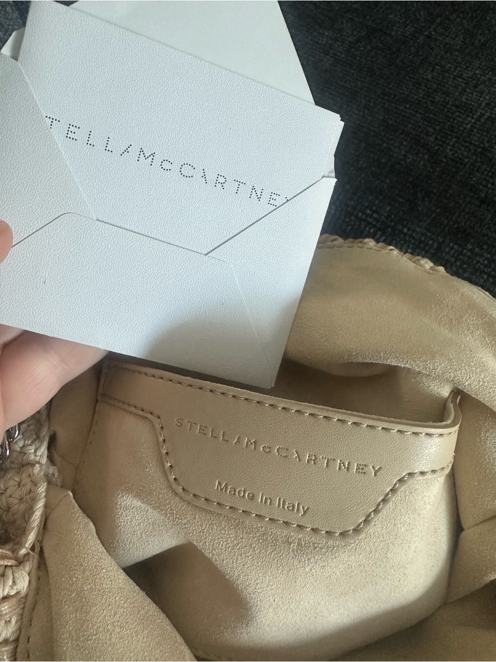 Stella McCartney Falabella Cream Macramé Fringe Crossbody - Picture 6 of 11